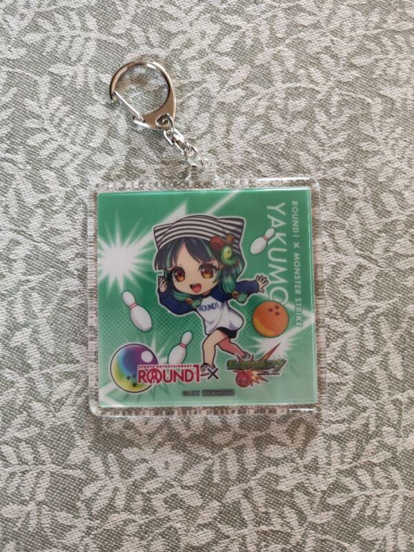 Monster Strike Round One Acrylic Keychain Yakumo F/S-M501 from japan Rare  Good