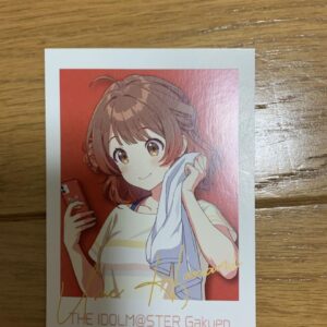 Gakuen Idolmaster Tsutaya Purchase Bonus Photocard Yume Hanami