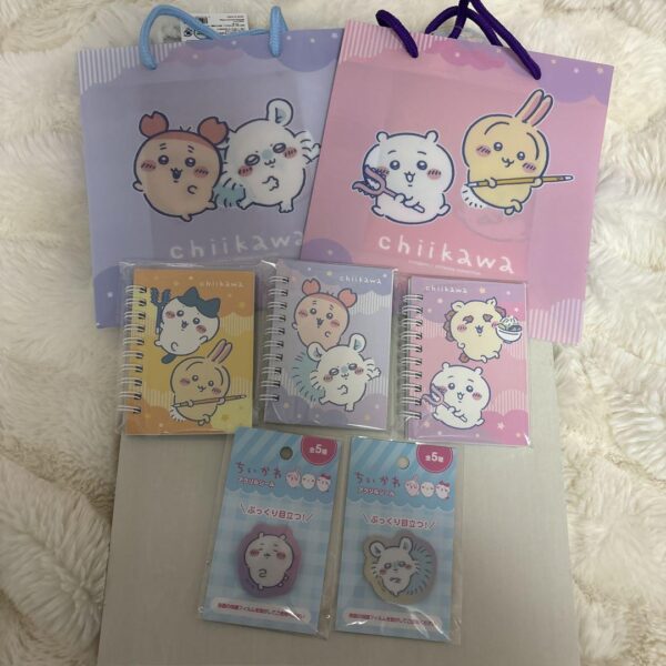 Chiikawa Pp Color Bag Ring Memo Pad Acrylic Sticker 100 Yen Shop