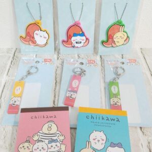 Rubber Chain Acrylic Keychain Notepad 8-Sized Set