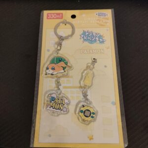 100 Yen Digimon Adventure Patamon Acrylic Keychain F/S-M503 from japan Rare  Goo