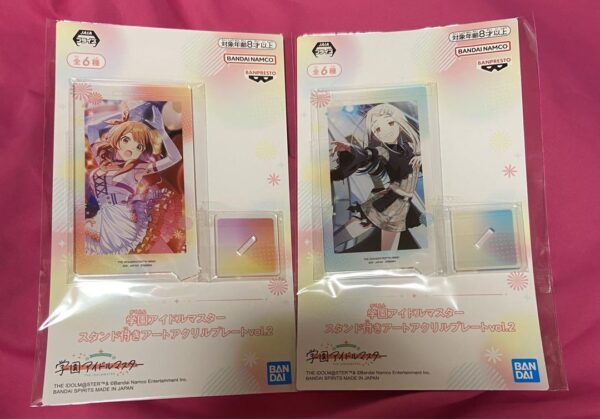 Gakuen Idolmaster Art Acrylic Plate Yume Hanami Hiroshi Sasazawa Set