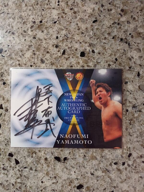 Bbm 2008Japan Pro Wrestling Yamamoto Naoshi'S Autographed Card Limited To 60 Car