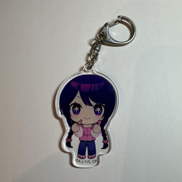 Oshinoko Ai Hoshino 1 Acrylic Key Chain F/S-M501 from japan Rare  Good condition