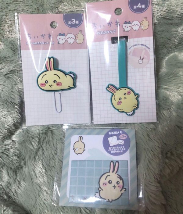 Rabbit Chiikawa Can Do Clip With Charm Letter Memo Going Out Tag Set