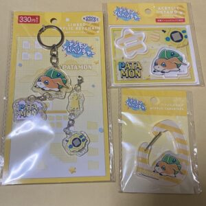 Digimon Can Do 100 Yen Acrylic Key Chain Stand Patamon F/S-M503 from japan Rare