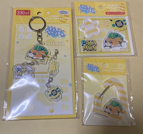 Digimon Can Do 100 Yen Acrylic Key Chain Stand Patamon F/S-M503 from japan Rare