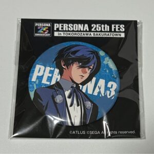Persona 3 25Th Can Badge Main Character F/S-M501 from japan Rare  Good condition
