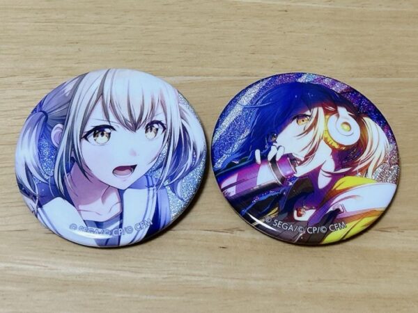 Proseca Kohane Azusawa Glitter Can Badge F/S-M501 from japan Rare  Good conditio