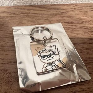 Haikyuu Jirori Line Art Acrylic Keychain Kotaro Bokuto F/S-M501 from japan Rare