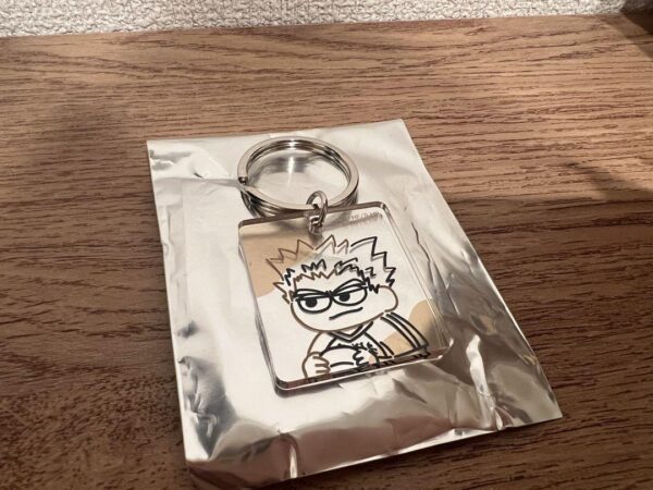 Haikyuu Jirori Line Art Acrylic Keychain Kotaro Bokuto F/S-M501 from japan Rare
