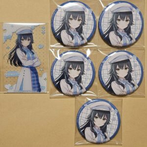 Gakuen Idolmaster Gakumas Abeno Rakubus Badge Acrylic Card Tsukimura Temari