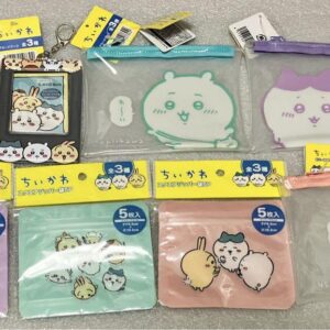 Chiikawa Clear Card Case Vinyl Pouch Mini Square Zipper Bag