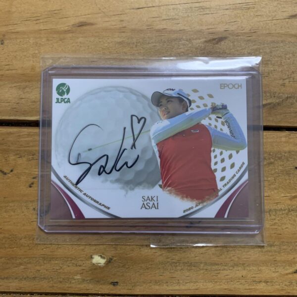 Epoch 2020 Jlpga Saki Asai Autographed Card Women'S Golf F/S-M501 from japan Rar