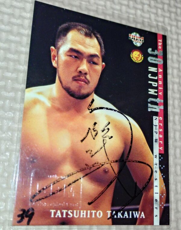 2002 Bbmjapan Pro Wrestling 30Th Anniversary Autograph Takaiwa Ryuichi F/S-M503