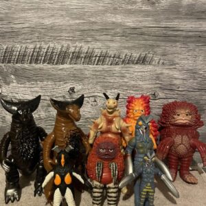 Ultraman Monster Soft Vinyl Set F/S-M503 from japan Rare  Good condition