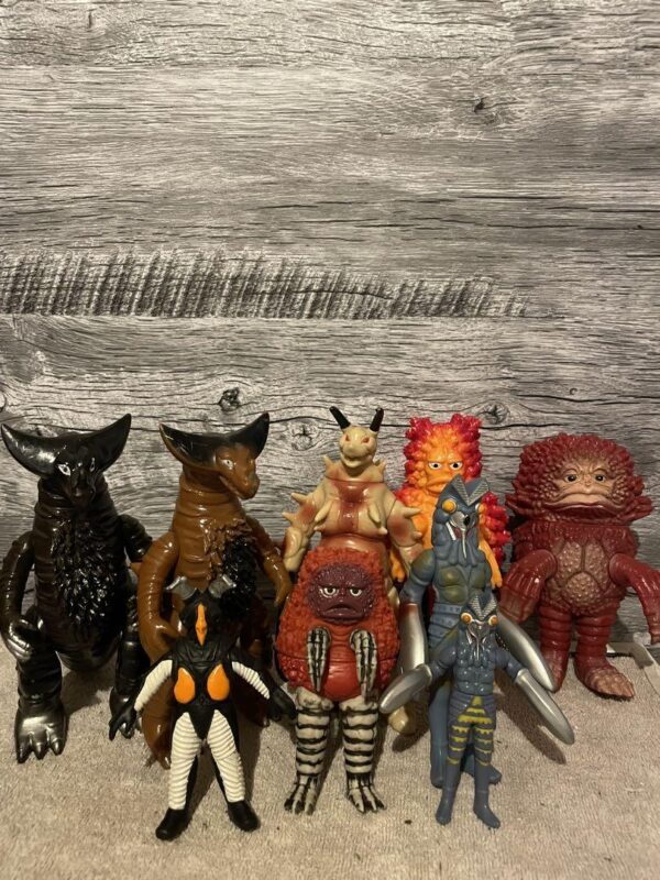 Ultraman Monster Soft Vinyl Set F/S-M503 from japan Rare  Good condition