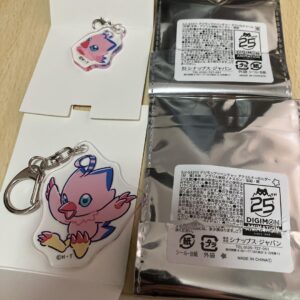 Digimon Acrylic Keychain Charm Piyomon Set F/S-M503 from japan Rare  Good condit