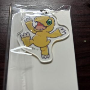 Digimon Acrylic Keychain Agumon 100 Yen Store F/S-M503 from japan Rare  Good con