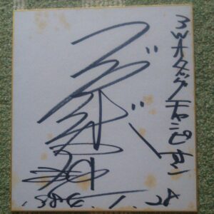 Jumbo Hori Autographed Colored Paper F/S-M501 from japan Rare  Good condition