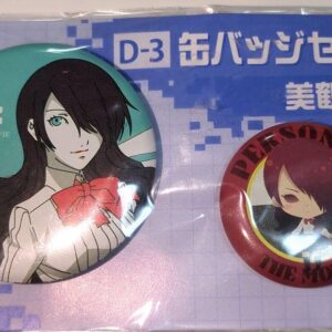 Persona P3 Can Badge Mitsuru Kirijo F/S-M501 from japan Rare  Good condition