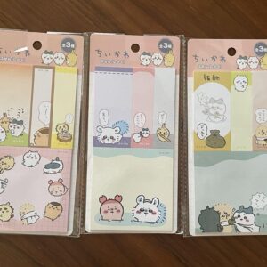 Chiikawa 100 Yen Sticky Notes Set Of 3 Types