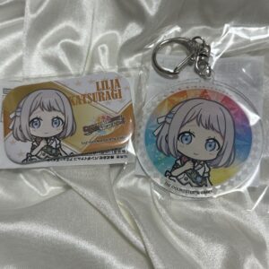 Gakuen Idolmaster Ensemble Sparkle Lilia Katsuragi Keychain Badge