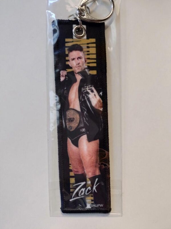 New Japan Pro Wrestling Zack Saber Jr Tag Keychain F/S-M503 from japan Rare  Goo