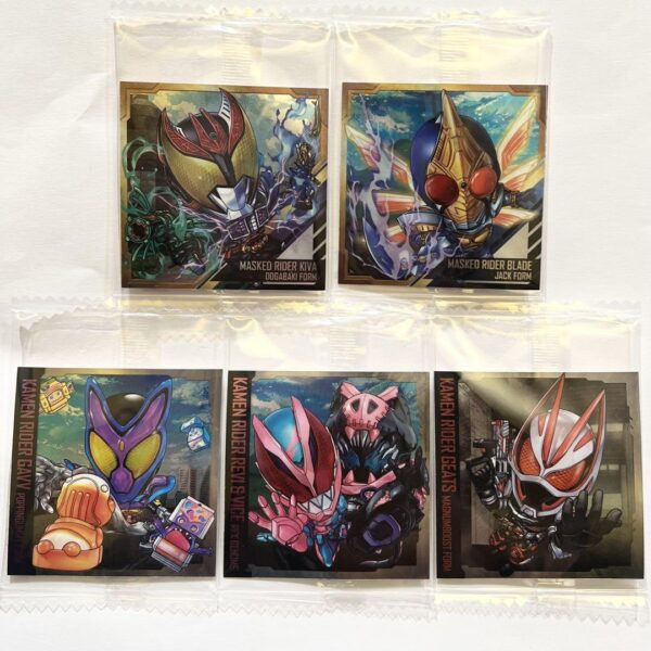 Kamen Rider Seal Wafer Vol.3 5 Pieces Set F/S-M501 from japan Rare  Good conditi