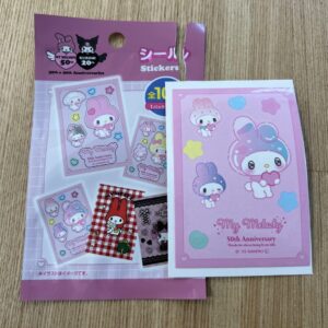 My Melody 50Th Anniversary 100 Yen Sticker F/S-M503 from japan Rare  Good condit