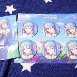 Proseca Hatsune Miku 4Th Anniversary Can Badge Set Of 6 F/S-M501 from japan Rare