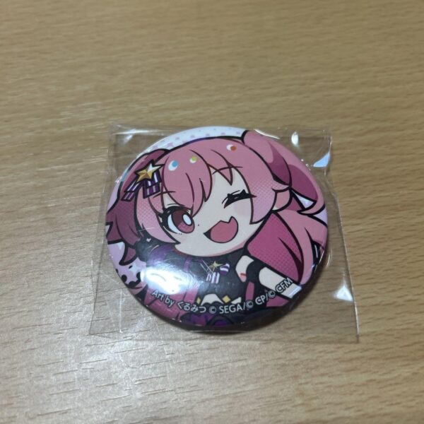 Sekarai Can Badge Airi F/S-M501 from japan Rare  Good condition
