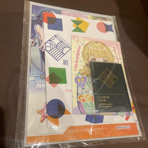 Gakumas Gakuen Idolmaster Student Notebook Clear File Set Novelty C105