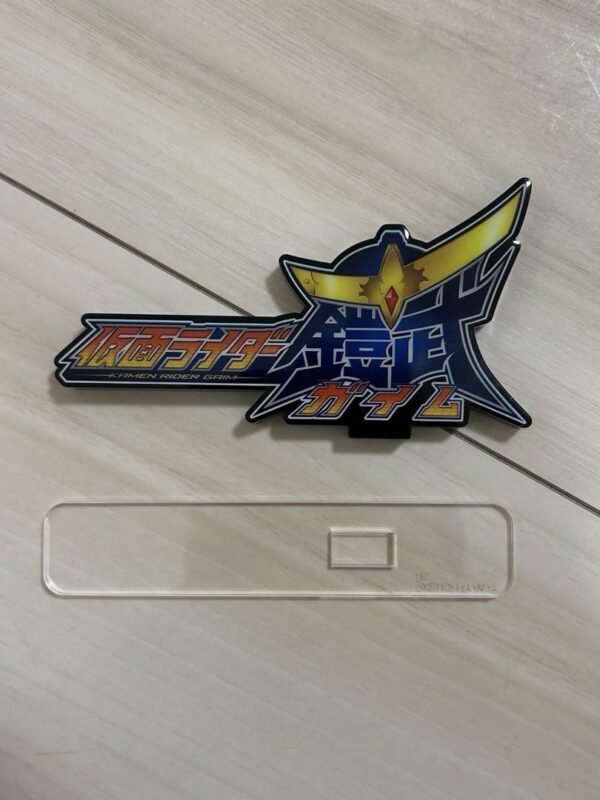 Acrylic Logo Display Kamen Rider Gaim F/S-M501 from japan Rare  Good condition