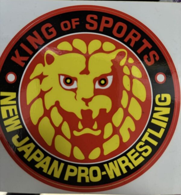 New Japan Pro Wrestling Sticker Lion Logo F/S-M503 from japan Rare  Good conditi