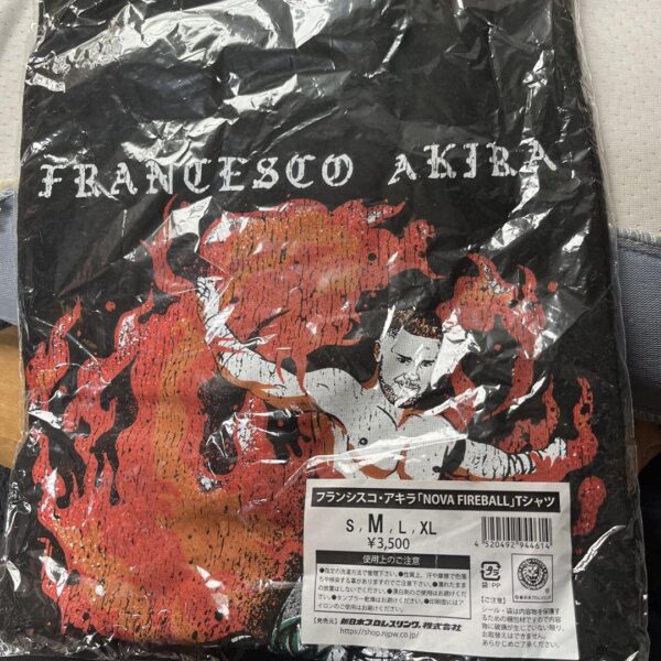 New Japan Pro Wrestling Francisco Akira T-Shirt F/S-M503 from japan Rare  Good c