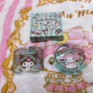 Sanrio Mint Pattern Acrylic Charm Kuromi My Melody F/S-M503 from japan Rare  Goo