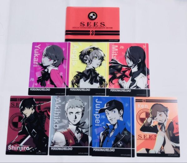 Persona 3 Clear Card Set Of 8 F/S-M501 from japan Rare  Good condition