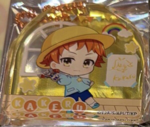 Kakeru Juoin Acrylic Block Keychain F/S-M501 from japan Rare  Good condition