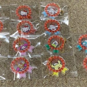Hello Kitty 50Th Anniversary Acrylic Keychain F/S-M503 from japan Rare  Good con