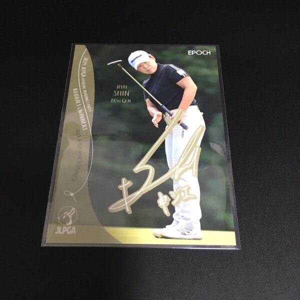 Epoch 2024 Japan Women'S Golf Shin Ji-Ae Promotion Card F/S-M501 from japan Rare
