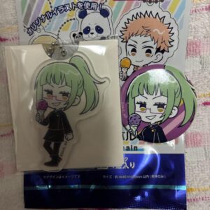 Jujutsu Kaisen Maki Zenin 100 Yen Acrylic Key Chain Can Badge F/S-M501 from japa