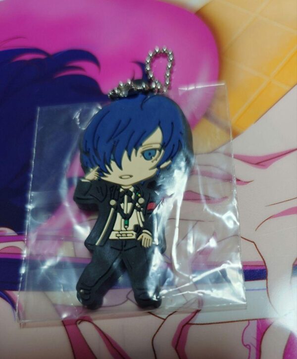 Persona 3 Rubber Strap Gacha Main Character F/S-M501 from japan Rare  Good condi