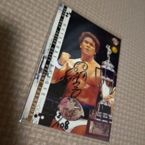 Naruse Masayoshi 2002 Bbmjapan Pro Wrestling 30Th Anniversary Autograph F/S-M503