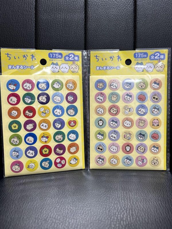 Chiikawa Seria Can Do 100 Yen Store Round Sticker