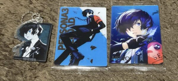 Persona 3 Reload Main Character Keychain Wafer Card F/S-M501 from japan Rare  Go