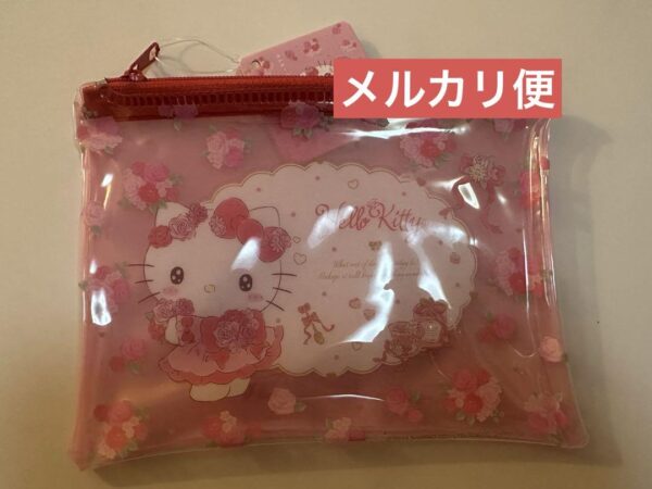 Vinyl Pouch Mini Kitty Wallet F/S-M503 from japan Rare  Good condition