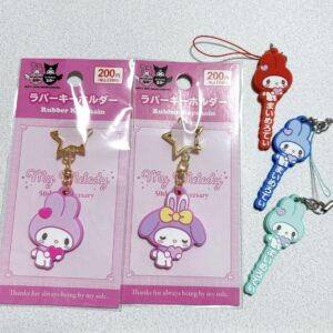 My Melo 50Th Anniversary Rubber Strap Keychain Set Of 2 Types 100 Yen Store F/S-