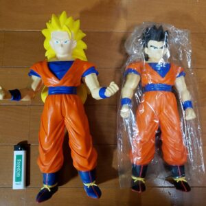 Dragon Ball Soft Vinyl Set Of 2 Goku Super Saiyan Figure F/S-M503 from japan Rar
