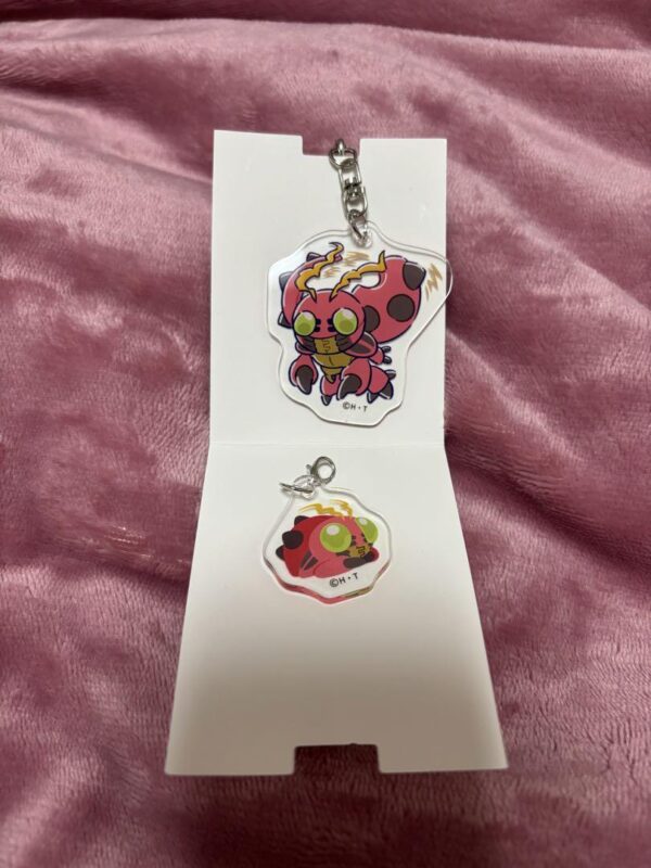 Digimon 100 Yen Store Acrylic Charm Key Chain Tentmon F/S-M503 from japan Rare